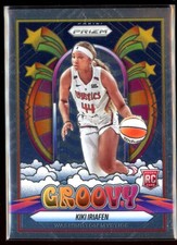 2025 Panini Prizm WNBA Kiki Iriafen (RC Rookie) #15 Groovy Washington Mystics