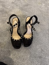 Image of Valentino Black Suede Sandals
