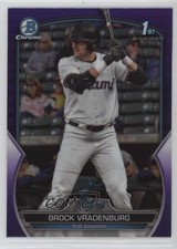 2023 Bowman Draft Chrome Purple Refractor /250 Brock Vradenburg #BDC-44 12yh