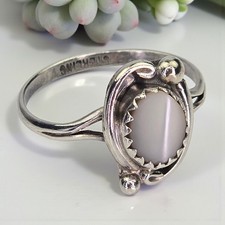 Vintage Moonstone Sterling Silver 925 Ring Size 5.5
