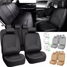 For Toyota Corolla Avalon Camry Car Seat Covers Pu Leather Full Set 52 Seat