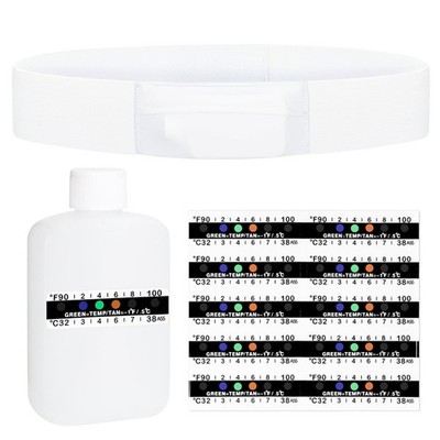 Synthetic Urine Test Kit 3oz Bottle Belt Concealed with 10 Temp Strips Set