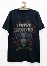 Lynyrd Skynyrd Motor Skull T-Shirt, Unisex Black Cotton T-shirt, Size S-5XL