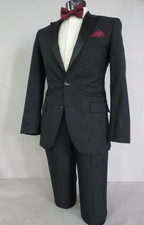 Current J Crew Model- Thompson Classic two button peak lapel Tuxedo Suit 38 R