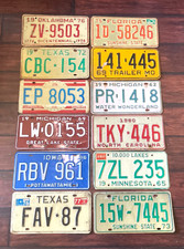 RARE LOT OF 12 VINTAGE LICENSE PLATES ORIGINAL TEXAS FLORIDA NORTH CAROLINA