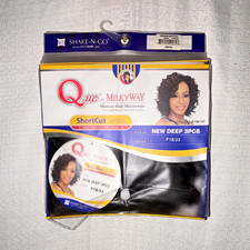 MILKY WAY Que ShortCut Human Hair Mastermix New Deep 3PCS Weft P1B/33