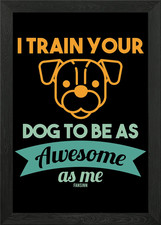 Hunde Lehrer Gerahmtes Wandbild Poster Leinwanddruck Bild