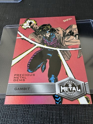 PSA 8 2021 UD Marvel X-Men Metal Universe High Series PMG RED #'d/100 GAMBIT