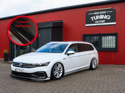 Frontspoiler Spoilerlippe für VW Passat 3G B8 R-Line Facelift schwarz glanz