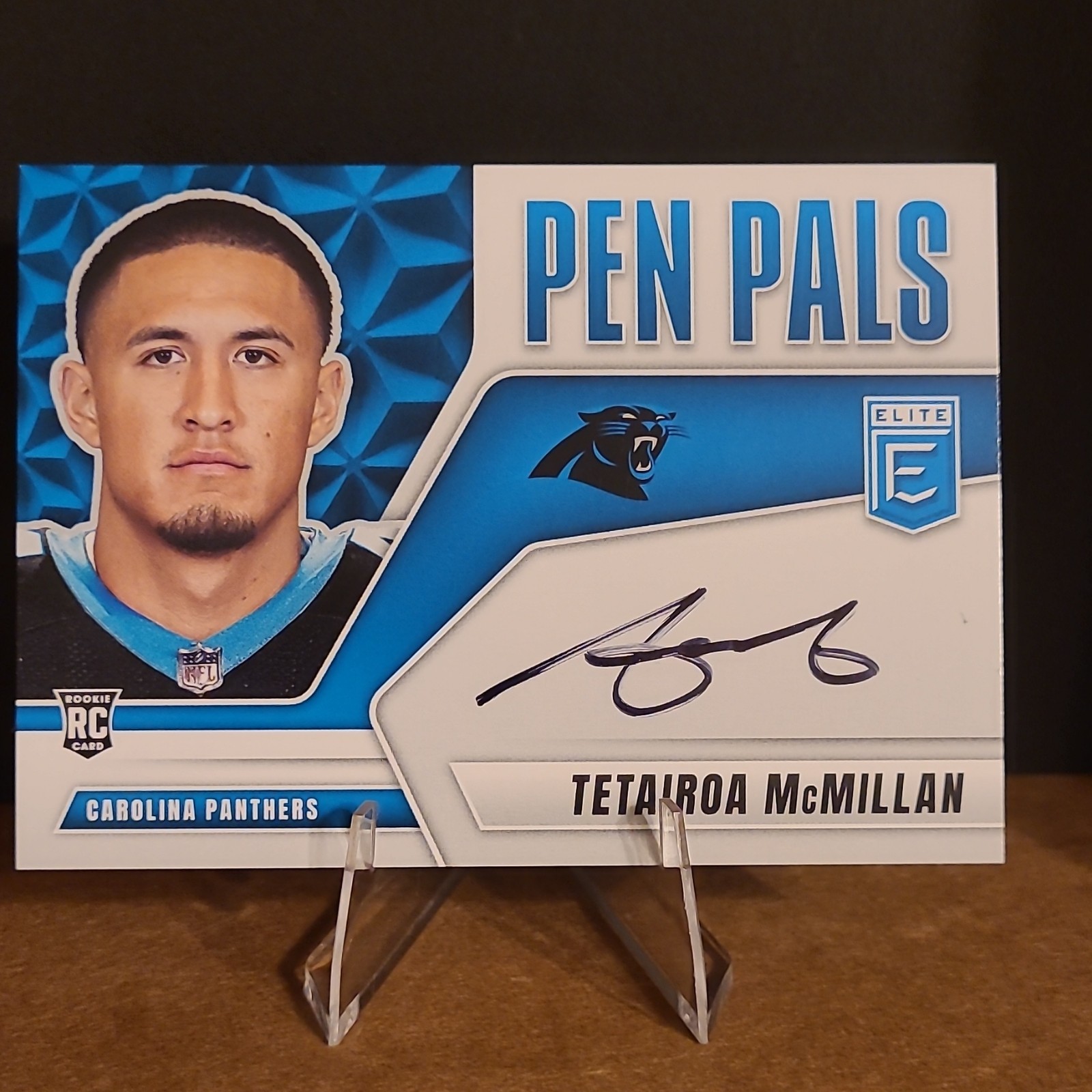 2025 Panini Donruss Elite Pen Pals Tetairoa McMillan Rookie Auto Panthers #PP-T…