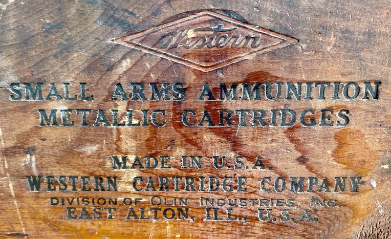 Early Antique Western Arms Wooden Ammunition Crate Box All Original Condition.