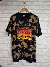 Vintage Disney The Lion King AOP T-shirt Size XL 90s Single Stitch