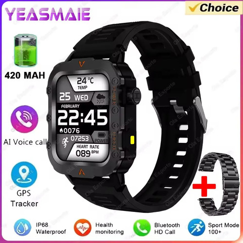 Smartwatch for Men with GPS tracker Outdoor Military Sport Watch, Heart Rate - Zdjęcie 14 z 22