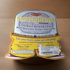 Melissa  Doug SMARTY PANTS Pre K Brain Building Cards Questions Puzzles Games
