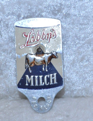 Libby's Milch, alter Dosenöffner Dosenstecher mit Dorn, 50er Jahre - JA 38.