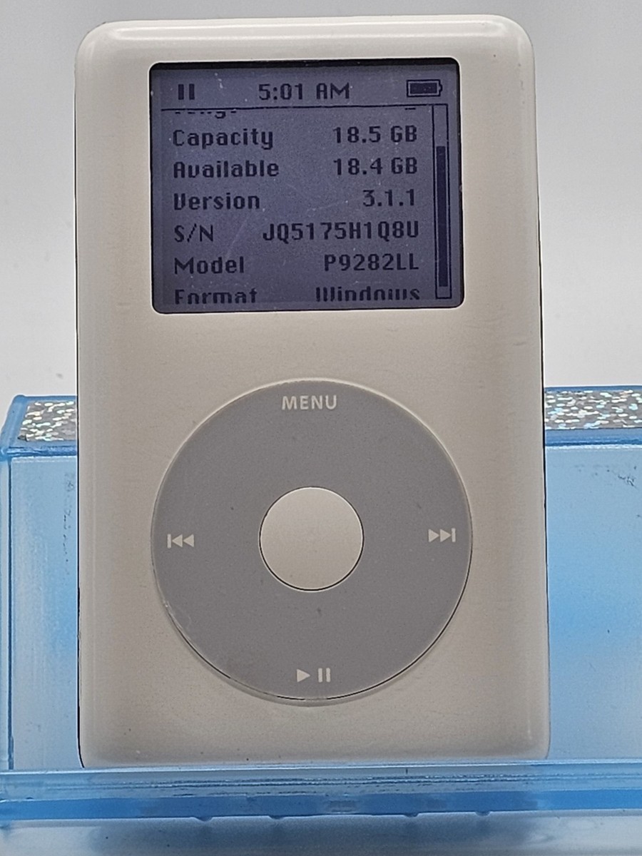 iPod Classic A1059 4th Gen 20GB White A1059 Tested Working A5 | eBay