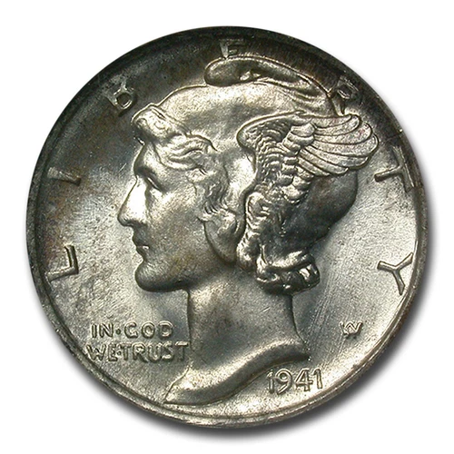 1941-S Mercury Dime MS-67 NGC