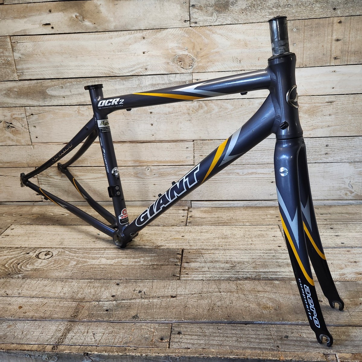 2004 GIANT OCR2 AL Compact Road Frame Set Composite Fork Small