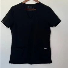 FIGS Casma Scrub Top Black Size Small FW1100