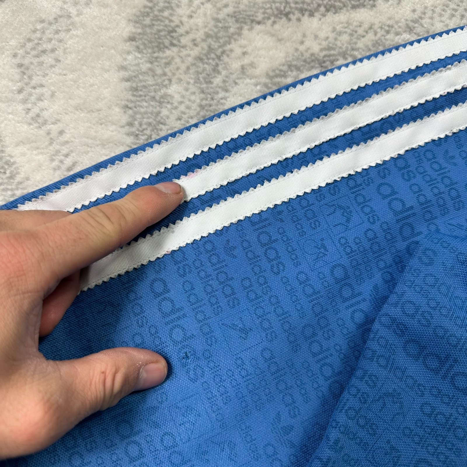 VTG Adidas Originals 2000s Blue Olympics Pictograms 76 Erco Small Track Jacket image 4
