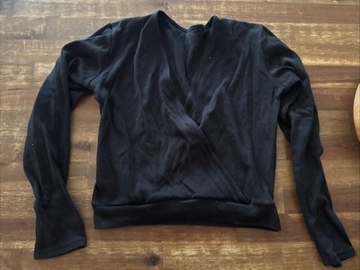 Intermezzo Ballettjacke / Wickeljacke schwarz Langarm Baumwolle Größe M