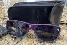 Fitovers Polarized SUNGLASSES UV400 Purple Ombr  W/leather Case Jonathan Paul