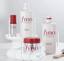 FINO Premium Touch Shampoo Conditioner Hair Mask Hair Oil Set Dry Damaged Repair