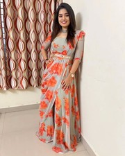 Ready-to-Wear Designer saree for Adults Bollywood Party and Indian Pakistani Wed