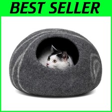 Portable Felt Cat Bed - Handcrafted Merino Wool