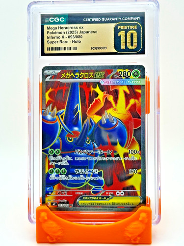 Mega Heracross ex 093/080 Inferno X Japanese Super Rare CGC Pristine 10 -SSPC394