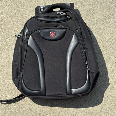SwissGear Scan Smart Backpack Laptop 17  Black Travel Safety Work Tech Bag