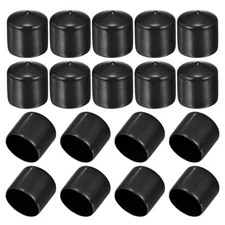 36mm/1.42" Rubber End Caps, 18 Pcs Screw Ends Bolt Tube Thread Protector