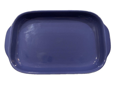 CW by CorningWare 1.9 Qt Purple Stoneware Shallow Baking Casserole Dish