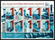 SG74 NETHERLANDS 2013 MS 125 years Dutch swimming association  CTO no hinge