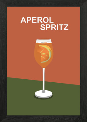 Aperol Spritz gerahmtes Wandbild Poster Leinwanddruck Bild