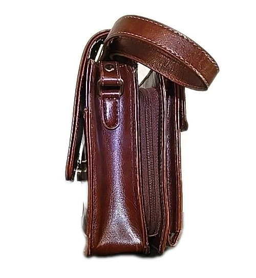 Bolso de Mano Bandolera Rina Rich Cuero Sintético Viaje, Mensajero, Bolso Estilo Divisor Foto 4 de 4