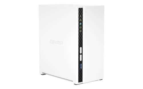 TS-233 2-bay Desktop NAS Enclosure Quad core processor,White, - 2GB RAM - - Image 2 of 4