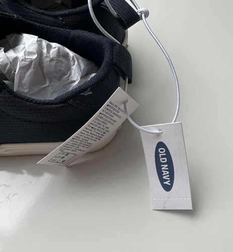 NWT Old Navy Blue Double Strap Unisex Boy’s Toddler Sneakers Shoes Size 6 - Picture 3 of 6