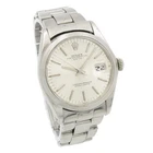 Men's Rolex OP Date SS Silver Sunburst Dial Ref.#1500 34mm Watch #W225421-1