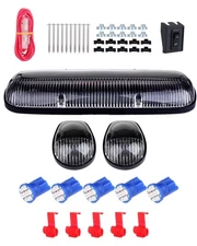 cciyu 3pcs Clear Lens Cab Light Cab Roof Running Top Marker Light Assembly T1...