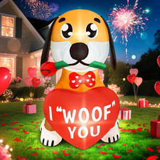 Valentine Inflatables Outdoor Decorations 4FT Valentines Day Blow up Inflatable