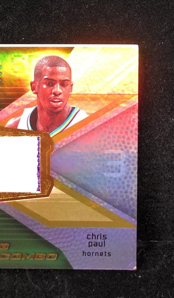 Chris Paul Peja Stojakovic 2007-08 SPx Winning Materials Combo JERSEY PATCH /25 - Image 2 of 3