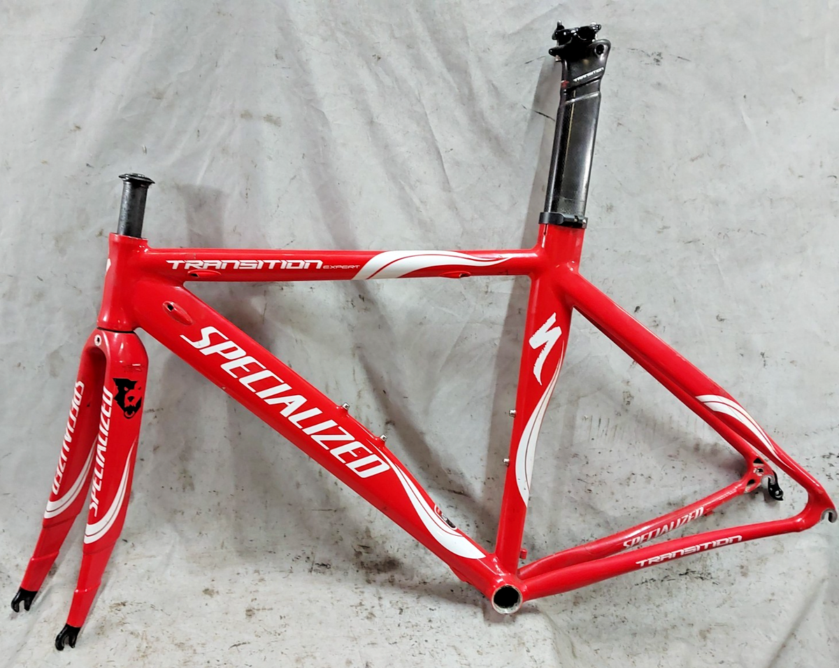 2010 Specialized Transition Expert Tri Racing Road Bike Frame Set