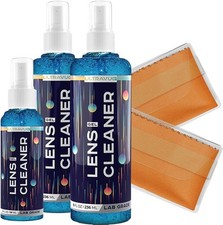 Eyeglass Gel Lens Cleaner Spray Kit - 2 x 8oz and 1 x 2oz Eyeglasses...