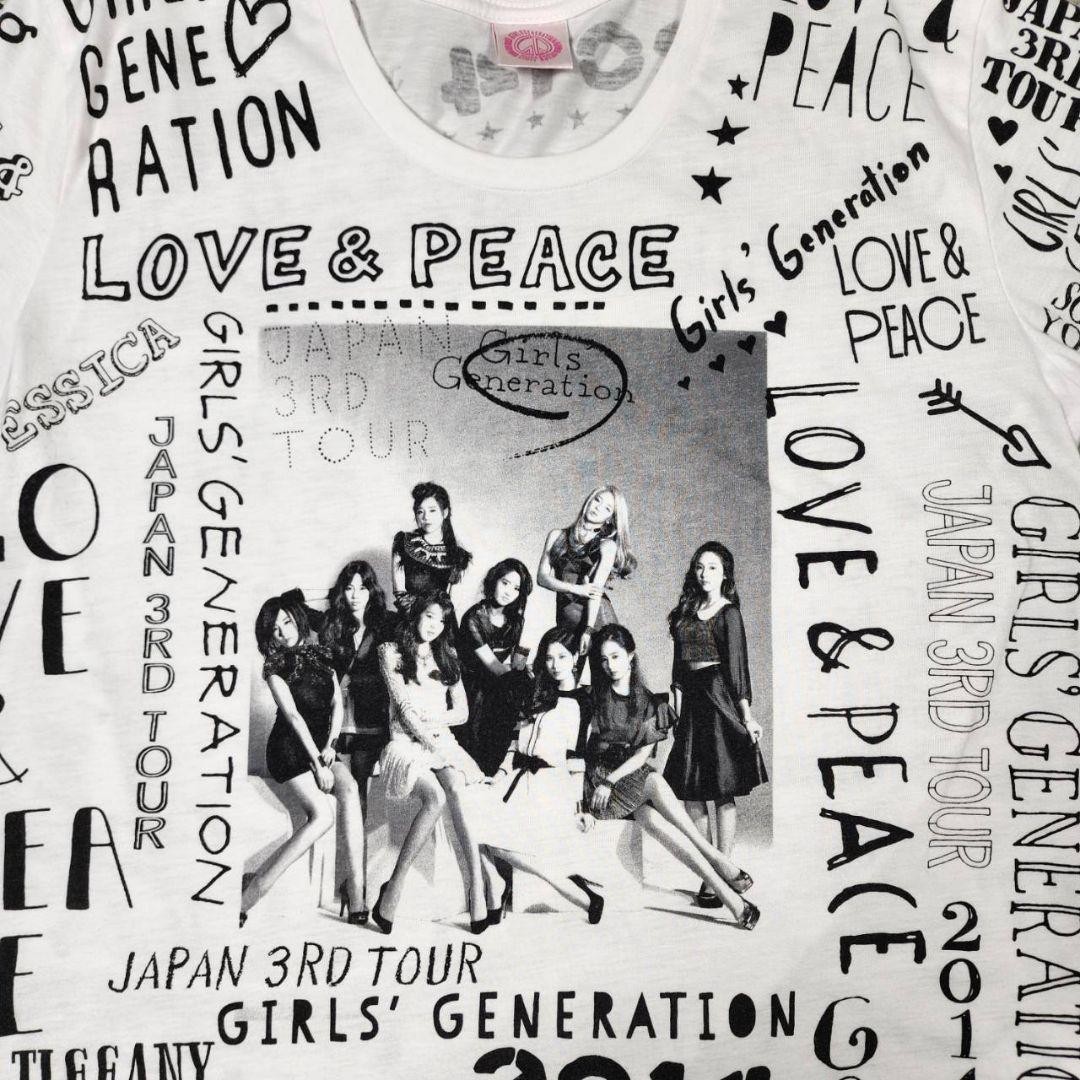 SNSD T-shirt GIRLS' GENERATION LOVE & PEACE JAPAN 3rd Tour Size L