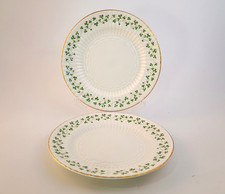 Set of 2 Royal Tara Trellis Shamrock 6 1/8 Br...