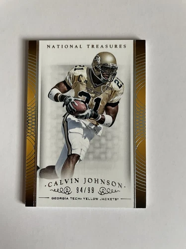 2015 Panini National Treasures Collegiate Football Calvin Johnson 94/99 #21