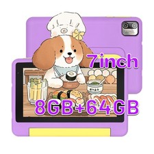 Kids Tablet 7 Inch,Android 13 Tablet for Kids,Quad Core 6GB 64GB ROM Shockproof