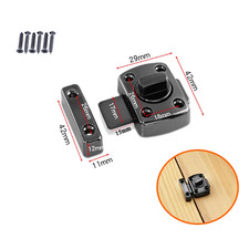 Lock Zinc Alloy Bathroom Door Toilet Turn Rotate Twist Bolt Privacy Catch Latch