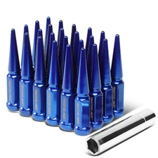 24 Pcs Blue Heavy Duty Steel Closed-End M14 X 1.5 23Mm OD /112Mm Tall Conical Se